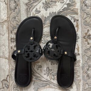 Tory Burch Black Thong Sandals